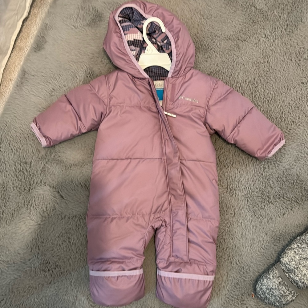 Columbia baby fleece coat. Waterproof, reversible.
